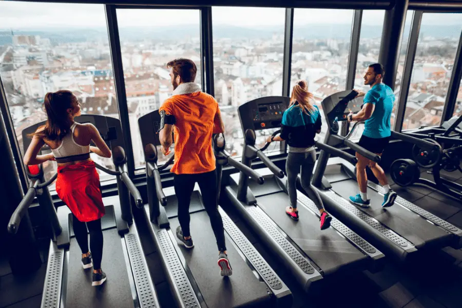 Image of people using a treadmill