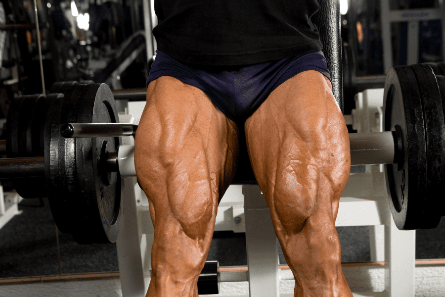 Image of a man with huge quadriceps
