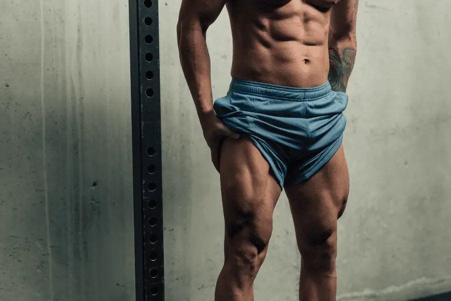 Image of a muscular man with strong legs.