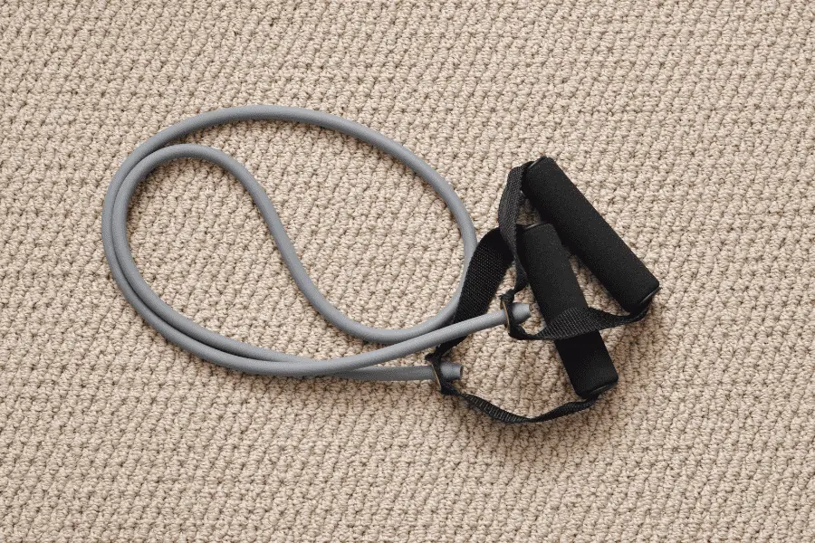 Image of tube resistance bands with handles.