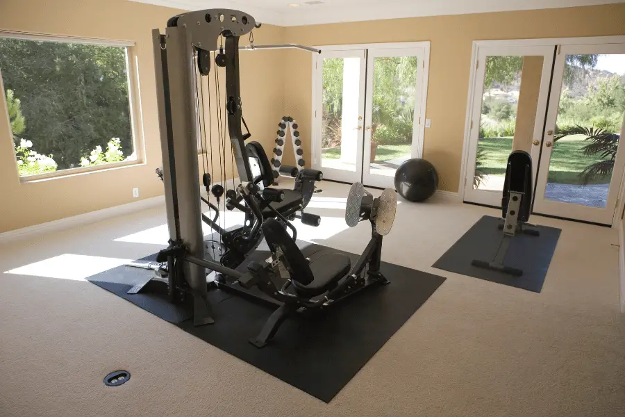 Image of a multi-gym in a home gym
